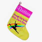 MOOIE BALLERINA GEPERSONALISEERDE KOUS GROTE KERSTSOK (Voorkant (Hangend))