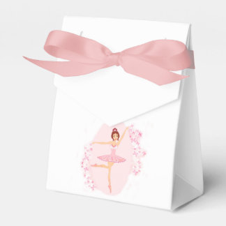 Mooie ballerina gunst box bedankdoosjes