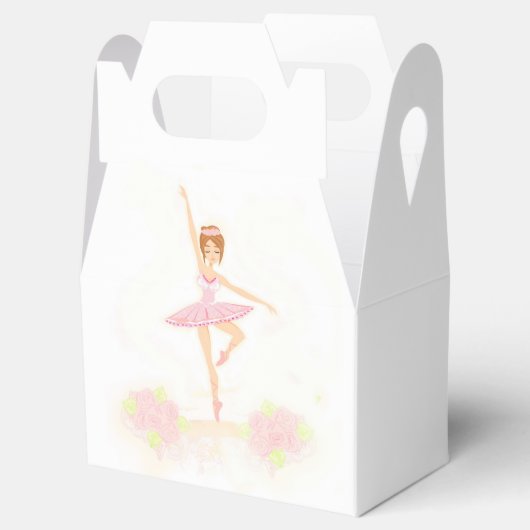 Mooie ballerina gunst box bedankdoosjes (Geopend)
