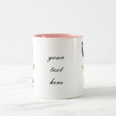 Mooie Ballerina in roze kleur Tweekleurige Koffiemok (Center)