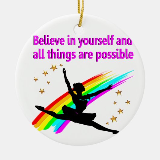MOOIE BALLERINA KERAMISCH ORNAMENT (Voorkant)
