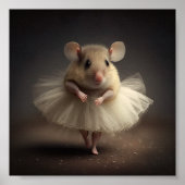 Mooie ballerina muis poster (Voorkant)