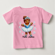 mooie ballerina peperkoek meisje T-shirt