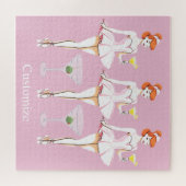Mooie ballerina poserend met Martini Thunder_Cove Legpuzzel (Horizontaal)