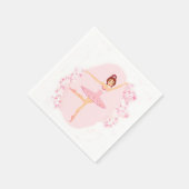 Mooie ballerina servet (Hoek)