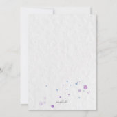 Mooie Ballerina uitnodiging (Achterkant)