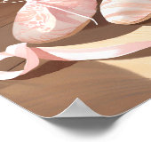 Mooie ballet slippertjes | Mooie roze Poster (Hoek)