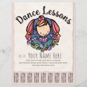 Mooie Balletles Dansles Tearsheet Flyer (Voorkant)
