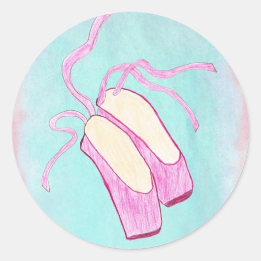 Mooie balletschoenen Sticker (Voorkant)