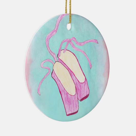 Mooie balletschoenen voor sierdoeleinden keramisch ornament (Rechts)