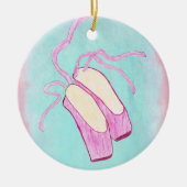 Mooie balletschoenen voor sierdoeleinden keramisch ornament (Voorkant)