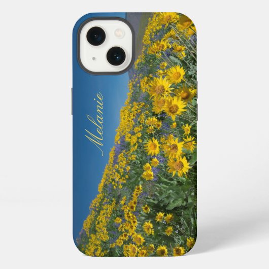 Mooie Balsamroot Bloei iPhone Hoesje (Achterkant)