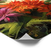 Mooie bamboe hut in tropisch eiland strand poster (Hoek)