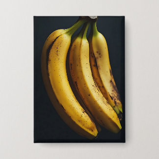 Mooie Banaan Trio in het Donker Button