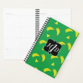 Mooie Bananen Handgetekend Groen Geel Patroon Planner (Display)