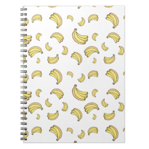 Mooie Bananenprint   Handgetekende Banaan Esthetie Notitieboek