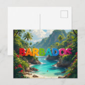 Mooie barbados briefkaart (Voorkant / Achterkant)