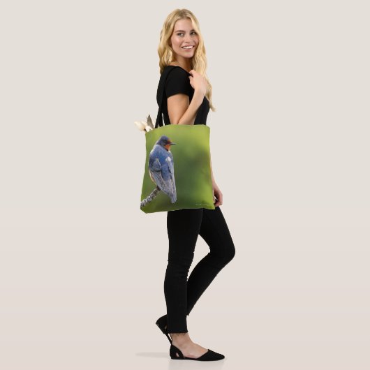 Mooie Barn Swallow op een Branch Tote Bag (Op model)