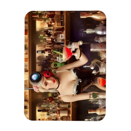 Mooie Bartender Magneet (Verticaal)
