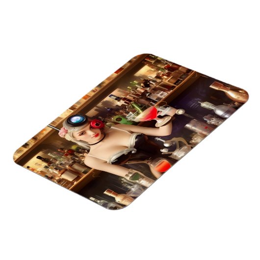 Mooie Bartender Magneet (Linkerzijde)