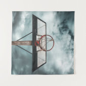 Mooie basketbal cadeau wandkleed (Voorkant (horizontaal))