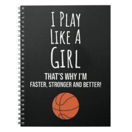 Mooie Basketbal Cadeaus Voor Meisjes Jong En Vrouw Notitieboek
