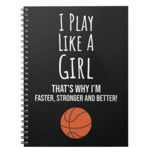 Mooie Basketbal Cadeaus Voor Meisjes Jong En Vrouw Notitieboek