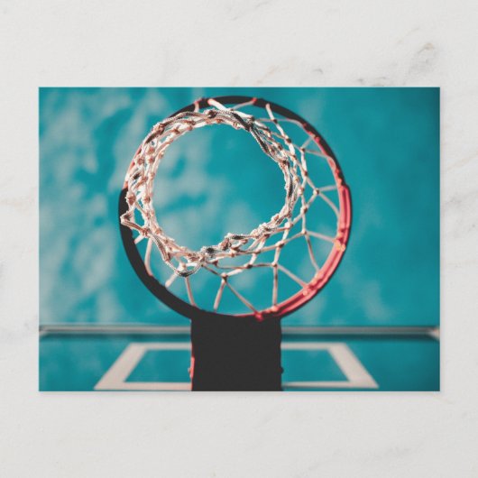 Mooie Basketbal Kunst Briefkaart (Voorkant)