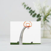 Mooie basketbal kunst briefkaart (Staand voorkant)