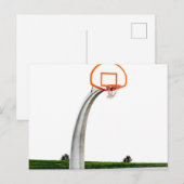 Mooie basketbal kunst briefkaart (Voorkant / Achterkant)