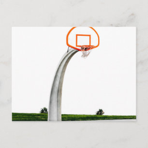 Mooie basketbal kunst briefkaart