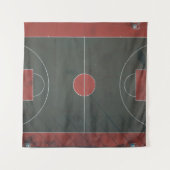 Mooie basketbal kunst wandkleed (Voorkant (horizontaal))