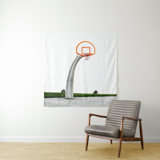 Mooie basketbal kunst wandkleed (In situ)