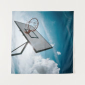 Mooie basketbal ontwerp wandkleed (Voorkant (horizontaal))