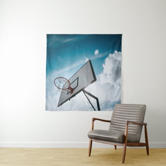 Mooie basketbal ontwerp wandkleed (In situ)