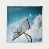 Mooie basketbal ontwerp wandkleed (Voorkant)