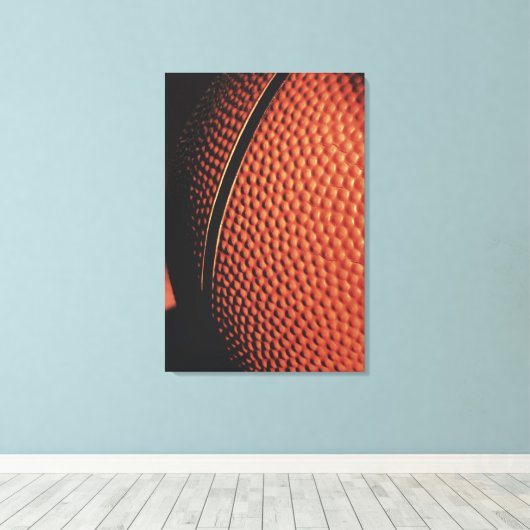 Mooie Basketball Canvas Afdruk (Insitu (Houten vloer))