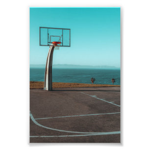 Mooie Basketball Hoop Foto Afdruk