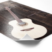 Mooie bass Guitar Foto Afdruk (Hoek)