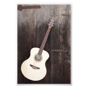 Mooie bass Guitar Foto Afdruk