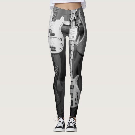 Mooie bass Guitar Leggings (Voorkant)