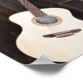 Mooie bass Guitar Poster (Hoek)