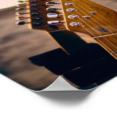Mooie bass Guitar Poster (Hoek)