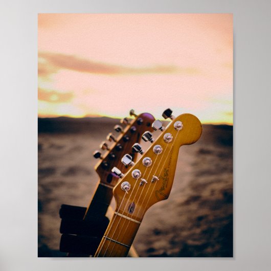 Mooie bass Guitar Poster (Voorkant)