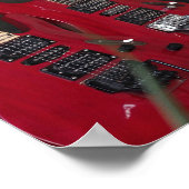 Mooie bass Guitar Poster (Hoek)