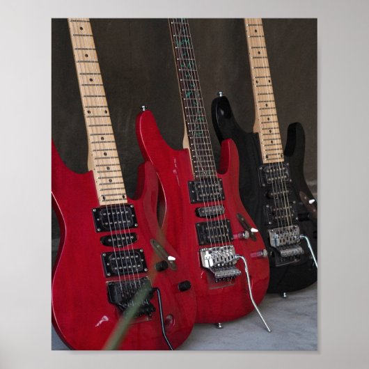 Mooie bass Guitar Poster (Voorkant)