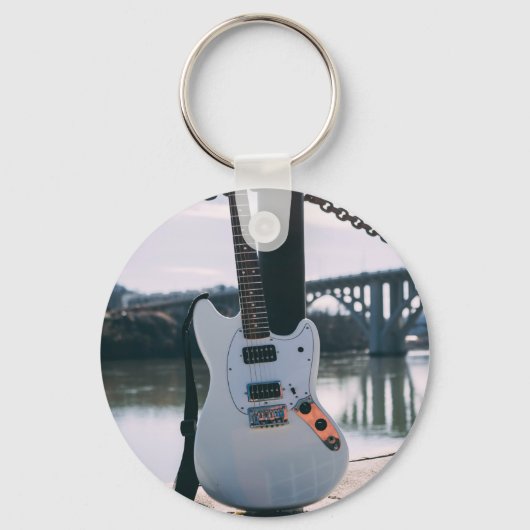 Mooie bass Guitar Sleutelhanger (Voorkant)