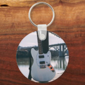 Mooie bass Guitar Sleutelhanger (Voorkant)