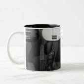 Mooie bass Guitar Tweekleurige Koffiemok (Links)