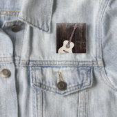 Mooie bass Guitar Vierkante Button 5,1 Cm (In situ)